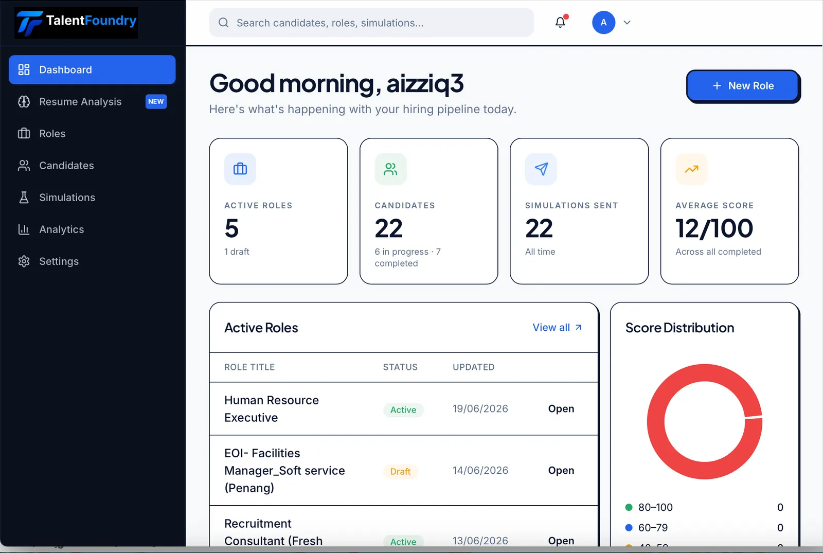 TalentFoundry product preview